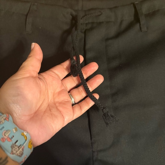 NWT VOIDSTUDIO Straight Leg Drawstring Waist Pants Black Sz L Japanese Inspired - Picture 7 of 14
